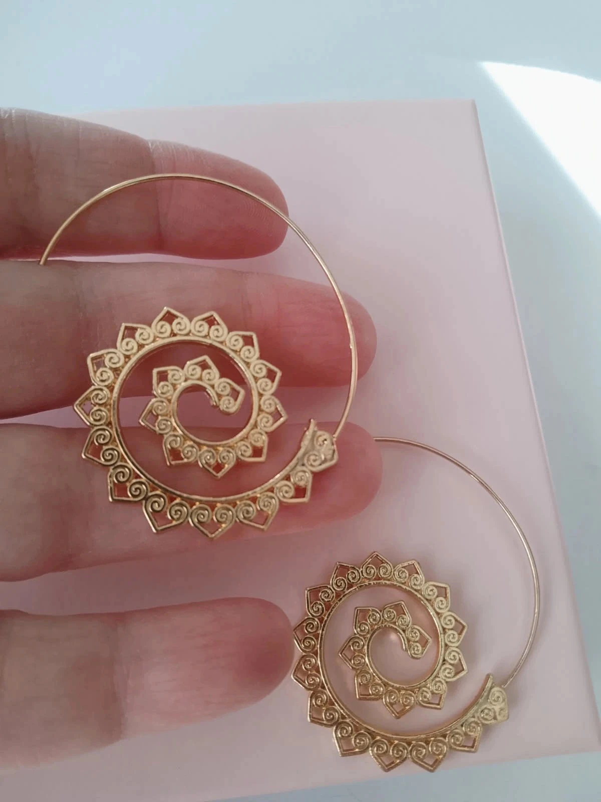 Brincos orientais banhados a ouro – photo 2